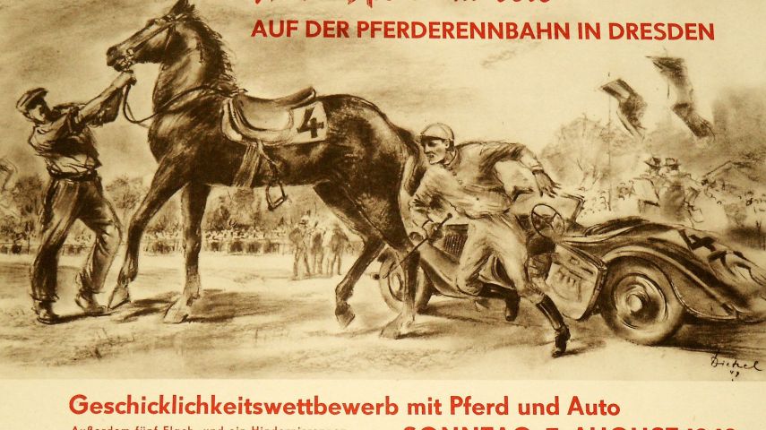 PL 2557, Adelhelm Dietzel „Auf der Pferderennbahn in Dresden“