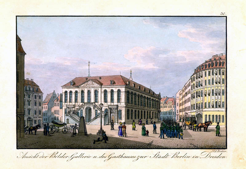 Neumarkt um 1820 von Johann Carl August Richter