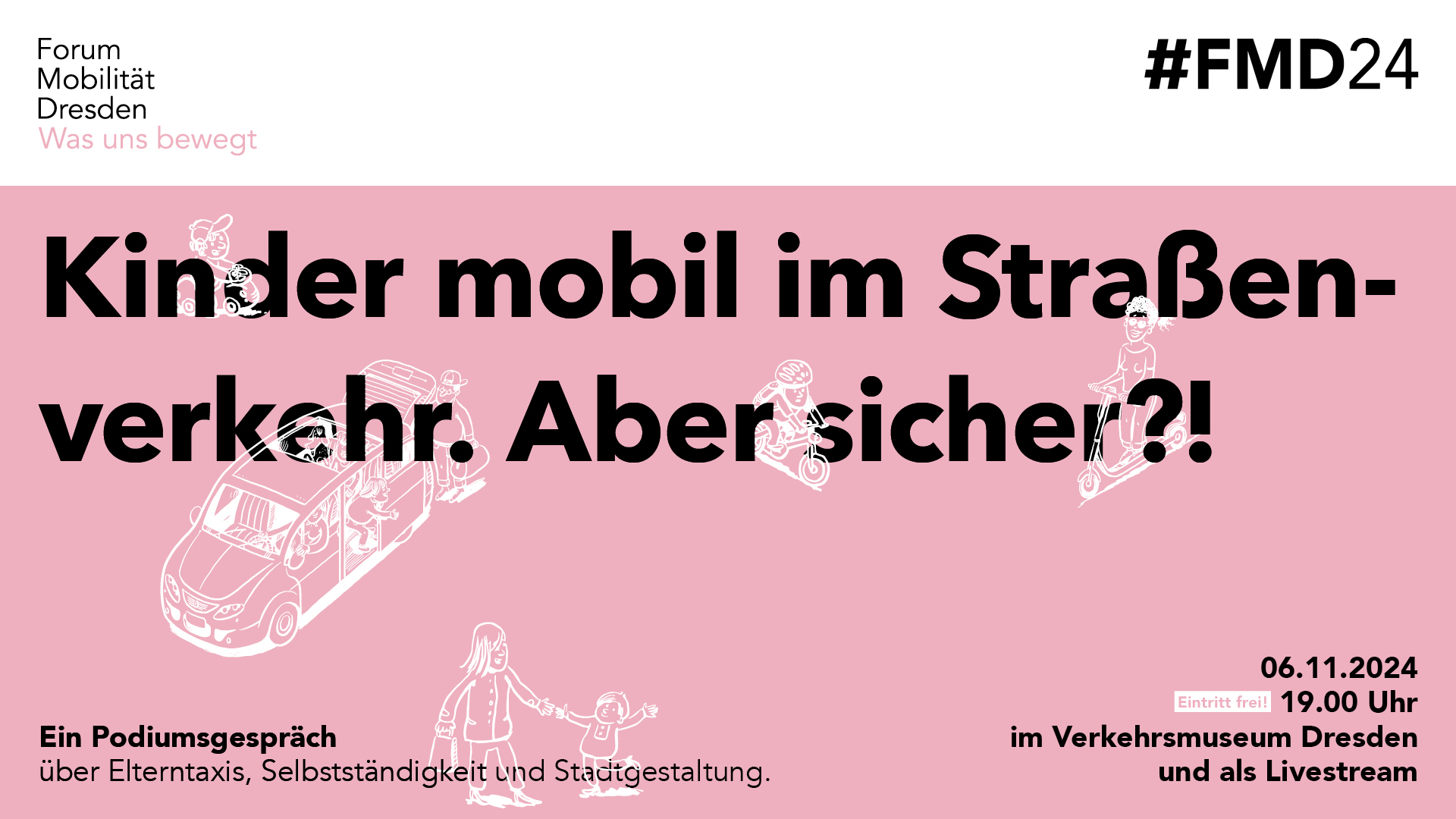 Titelmotiv "Kinder mobil im Straßenverkehr. Aber sicher?!"